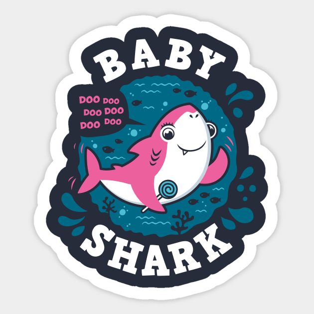 Baby Shark Girl Sticker by Olipop